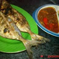 Ikan Tude Bakar dan Sambal
