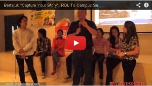 Bertajuk "Capture Your Story", ROL To Campus Sukses Gelar Journalism Class di Unika Atma Jaya