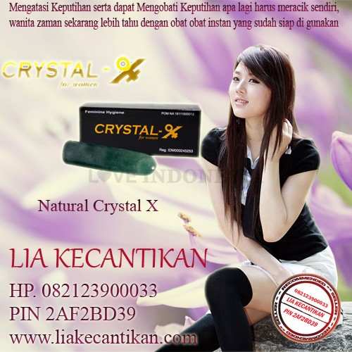 CRYSTAL X ORIGINAL NASA www.liakecantikan.com 082123900033