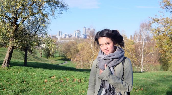 Michelle Ziudith Curi Waktu Belanja di Syuting London Love Story