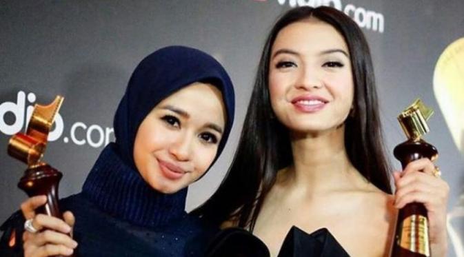 Laudya Cynthia Bella dan Raline Shah di Teaser Perdana SYTD 2