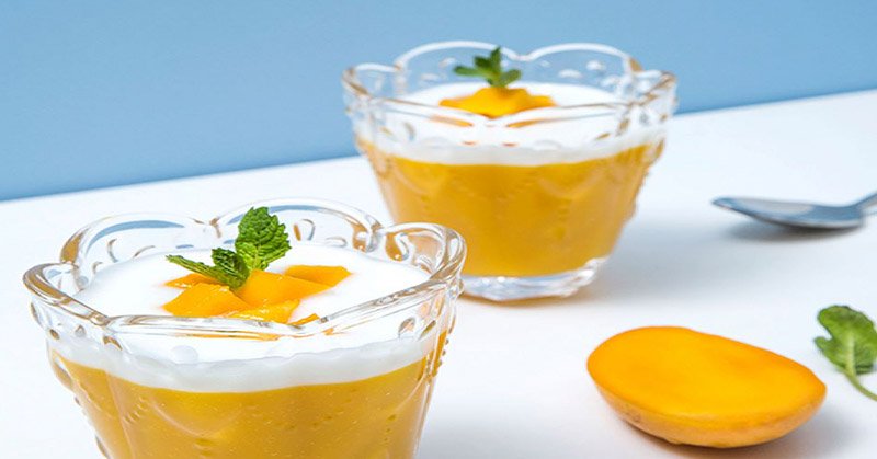 Resep Puding Mangga Lapis Yoghurt, Segar di Udara Panas