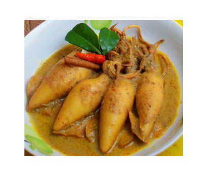 Menu Spesial Cumi Cumi Bumbu Kari