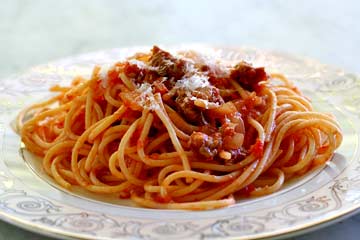 Spaghetti Tomat Paprika