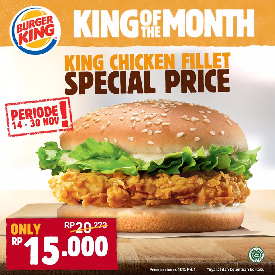 BURGER KING Chicken fillet special price
