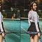 Centilnya Gaya Anya Geraldine Pakai Rok Pendek Latihan Tenis, Netizen: Jangan Loncat  ..