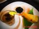 Black Garlic and Pumpkin Pudding with Lemon Grass Jelly