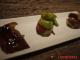 Pan Seared Foie Gras, Wasabi Mayonnaise Prawn and Sliced Peking Duck with condiments