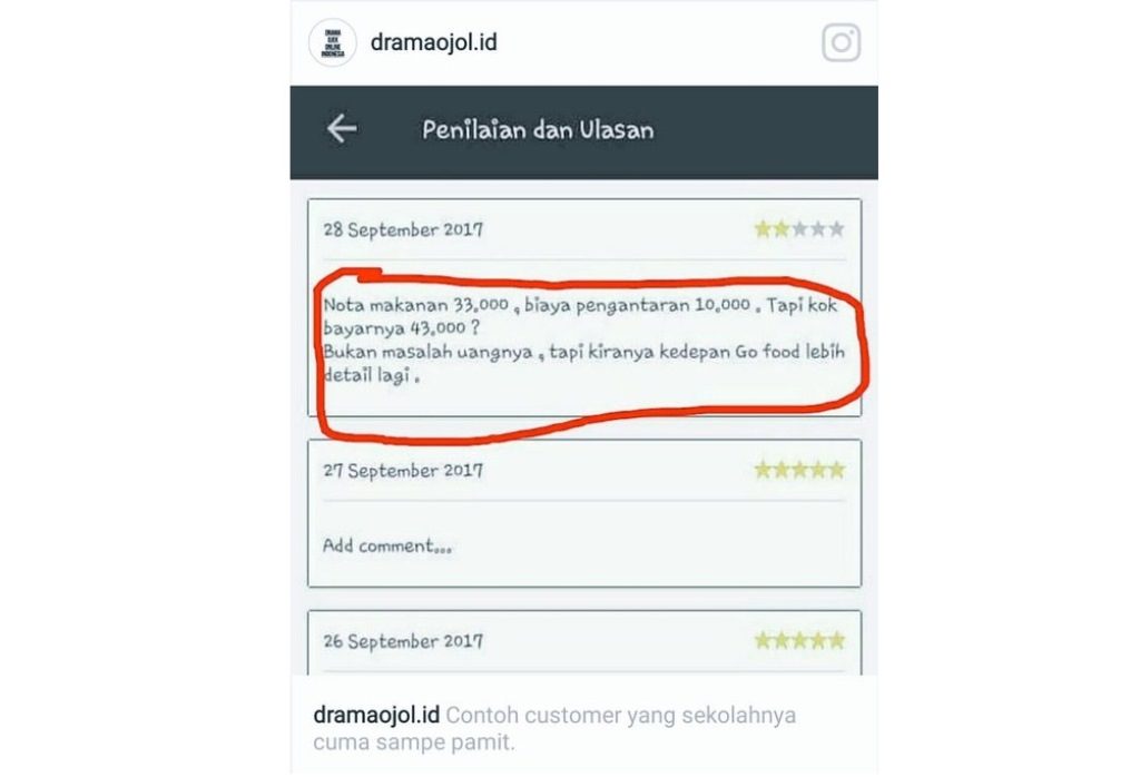 Bukan Hanya Servis Jelek, Rating Rendah Driver Ojek Bisa Jadi Akibat Pelanggan yang Netizen Sebut Sekolahnya Baru Sebatas Niat di Hati