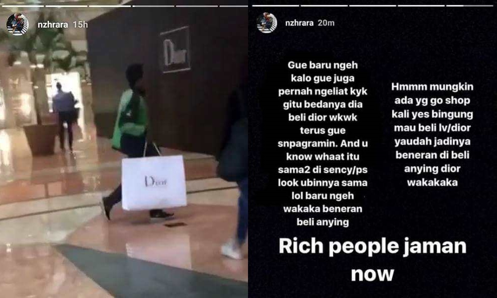 Setelah Louis Vuitton, Giliran Kang Ojek Tenteng Tas Dior Terjepret Kamera Netizen