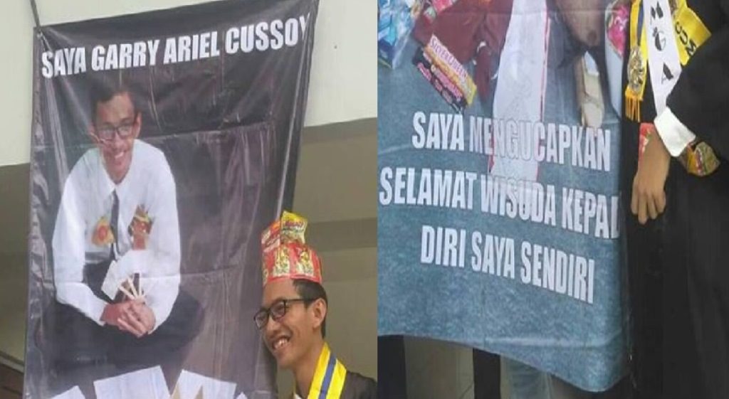 Ngakak, Mahasiswa Ini Dapat Ucapan Selamat Wisuda dari Dirinya Sendiri, Ternyata ini yang Terjadi Sebenarnya