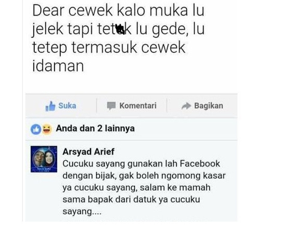 Tercyduk! Nulis Kata Kasar di FB, Status Laki-Laki ini Dikomentari Sang Kakek