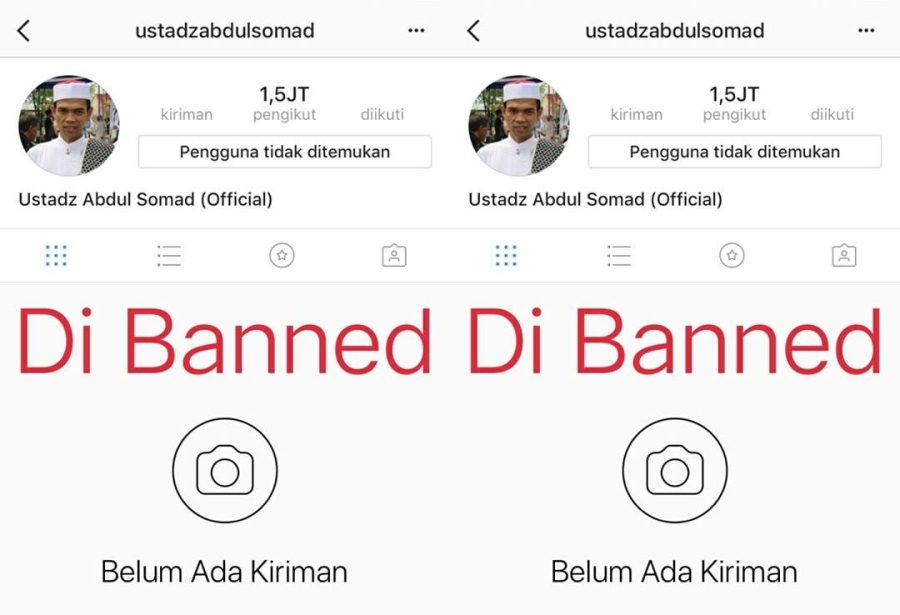 Akun Instagram Ustadz Abdul Somad Tidak Bisa Diakses, Diblokir?