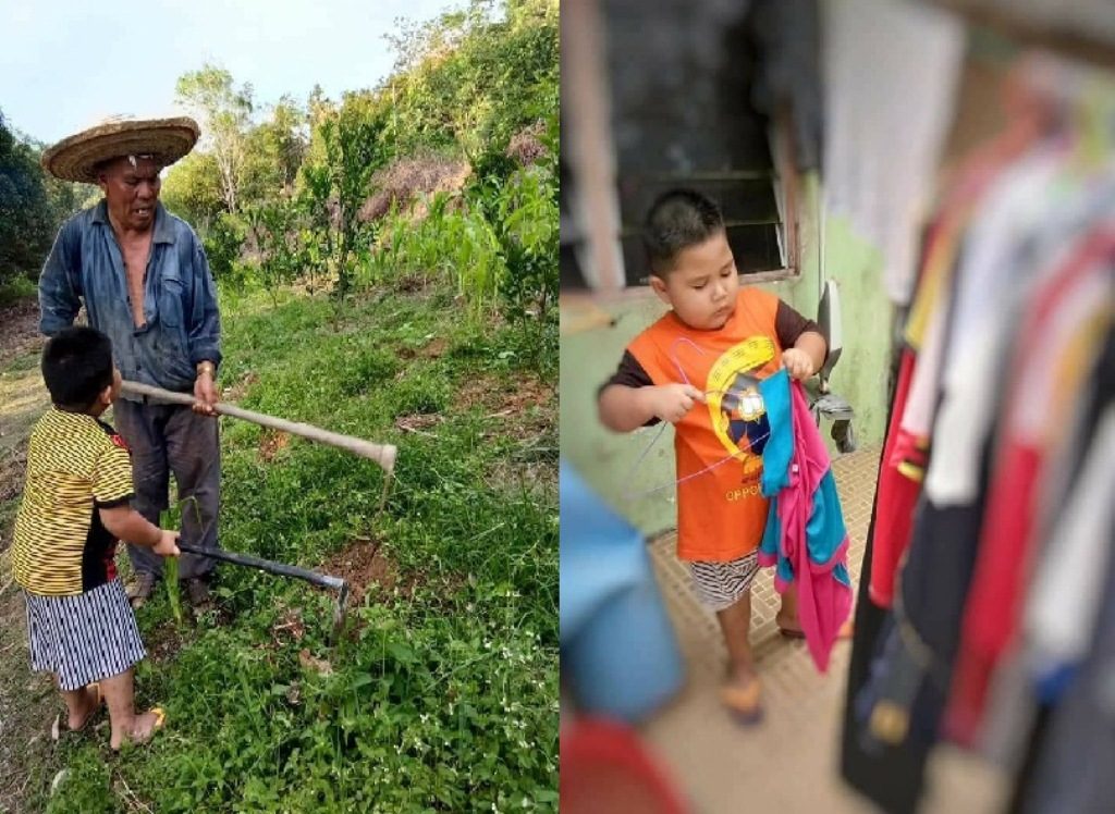 Pilih Bantu Kakek dan Neneknya Bekerja Daripada Sibuk Main, Bocah 5 Tahun Ini Banjir Pujian, Sosoknya Viral