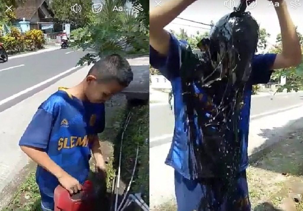 Kepergok Curi Onderdil Bekas di Bengkel, Anak Yatim Piatu ini Dihukum Siram Oli, Fotonya Viral