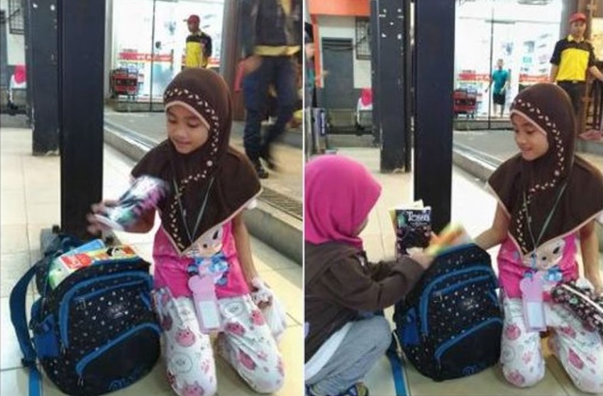 Gadis Penjual Tisu di Stasiun Cawang ini Viral, Ada Kisah Sedih Dibaliknya, Kalau Nggak Habis Dimarahin Ayah!