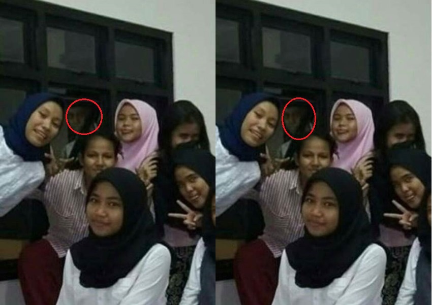 Foto Bareng Usai Bukber di Sekolah, Remaja ini Kaget ada Sosok yang Ikutan Eksis, Astagfirullah!