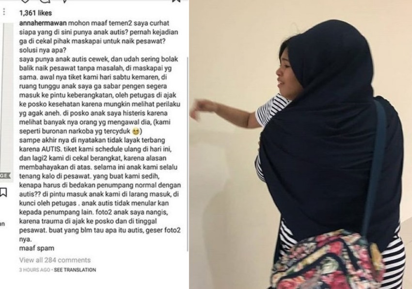 Anaknya di Cekal Tidak Boleh Naik Pesawat Karena Autis, Curhatan Ibu ini Viral, Sedih Bacanya!