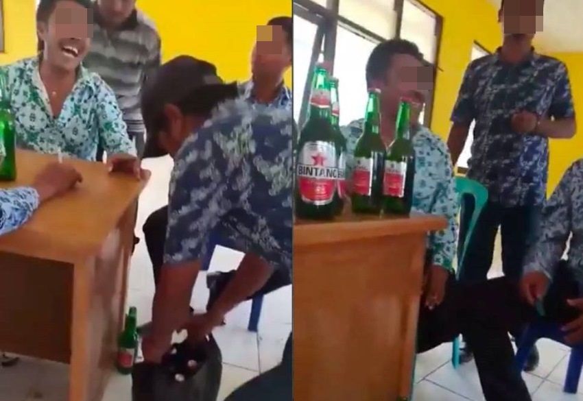 Beredar Video Oknum Berseragam Dinas Pesta Miras di Hari Kemerdekaan RI