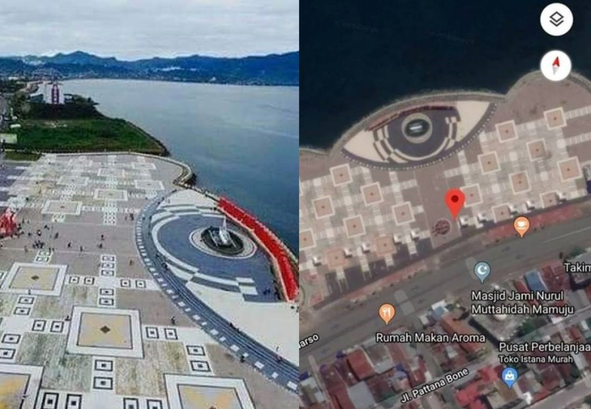 Diduga Mirip Dajjal Bangunan Di Pantai Manakarra Ini