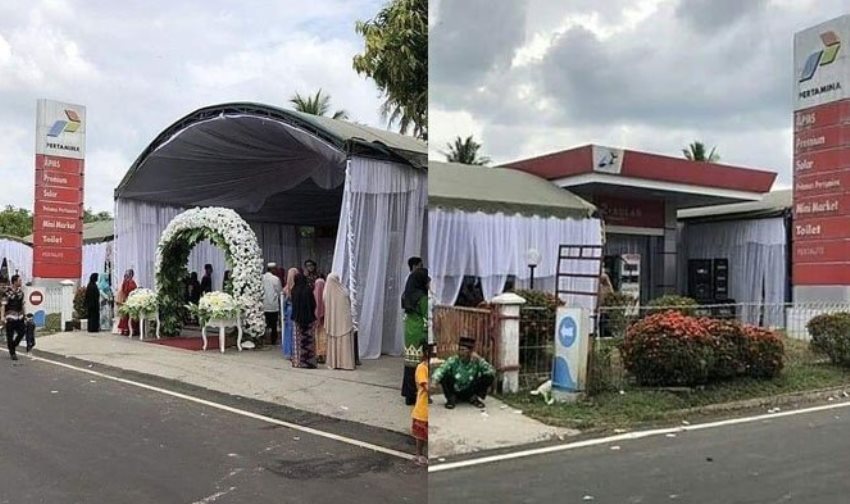Foto Resepsi Pernikahan di SPBU Viral, Pihak Pertamina Beri Sanksi untuk Pengelola