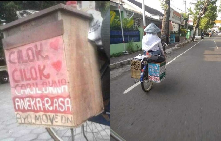 Tanpa Malu dan Gengsi, Siswi SMK ini Jualan Cilok Memakai Seragam, Kisahnya Bikin Salut!