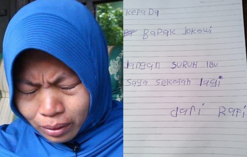 Ibunya Ditahan Karena Rekam Kepsek Mesum, Surat Anak Baiq Nuril untuk Jokowi ini Viral