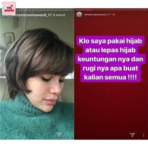 Foto Lepas Hijab, Nikita Mirzani Ngaku Cuma Posting 5 Detik, Netizen: "Aku SS Udah 13 Menit Kok!"