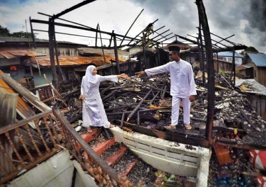 Rumah Kebakaran Dua Hari Sebelum Menikah, Curhatan Pengantin ini Viral