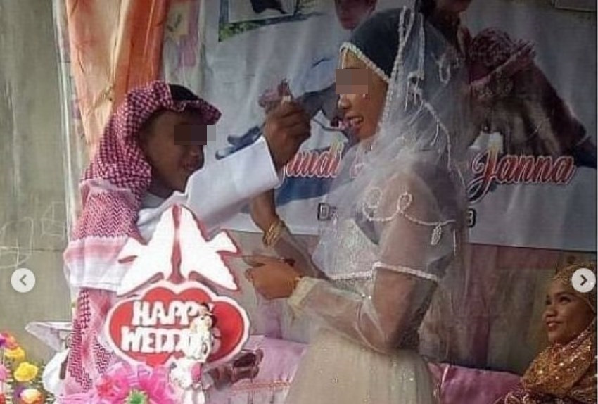 Beredar Foto-Foto Pernikahan Anak Dibawah Umur, Itu Bocah Udah Disunat Belom?