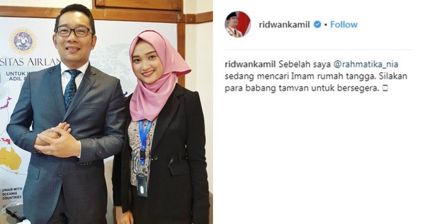 Dapat Jodoh Usai Dipromosikan Ridwan Kamil, Kisah Cinta Wanita ini Viral