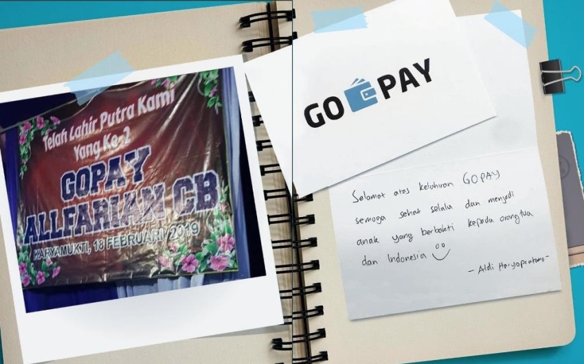 Bayinya Diberi Nama Gopay, Keluarga ini Dapat Kado Saldo Gojek Selama Setahun