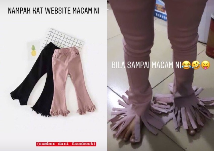 Beli Celana di Online Shop, Wanita ini Kaget saat Barang Sampai, Pas Jalan Bisa Sekalian Ngepel!