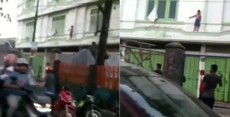 Viral Video Anak Ketakutan saat Terjebak di Lantai 2