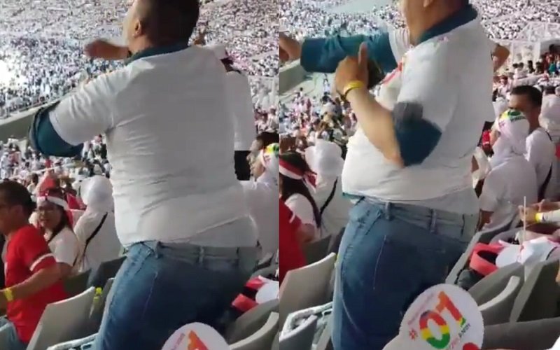 Viral Video Kocak Pendukung Jokowi Joget di Konser Putih Bersatu