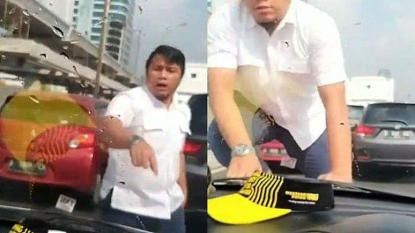 Videonya Viral, Pengemudi Fortuner yang Injak Kap Mobil Brio di Tol Pancoran Minta Maaf