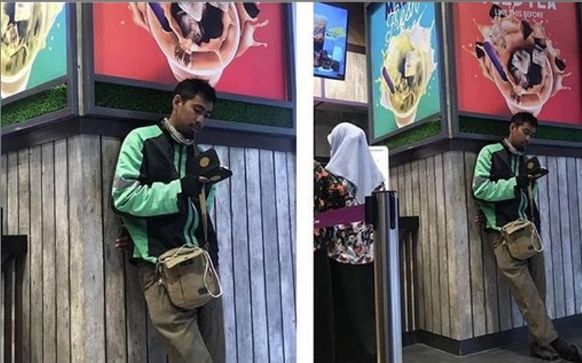 Tunggu Pesanan Selesai sambil Baca Al-Quran, Aksi Driver Ojol ini Tuai Pujian