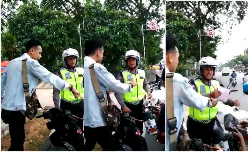 Viral Pemotor Ngotot saat Ditilang, Petugas: Mereka Sempat Tanyakan Surat Perintah