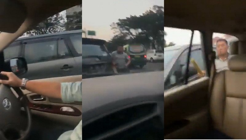 Viral Aksi Brutal Pengemudi Bikin KZL, Katanya Gara-Gara Tak Terima Disalip dari Kiri