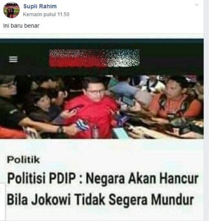 Heboh Politisi PDIP Sebut Negara Hancur Bila Jokowi Tidak Mundur, Ini Faktanya