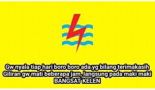 Meme Mati Lampu, Giliran "Versi" PLN Muncul Langsung Dihujat