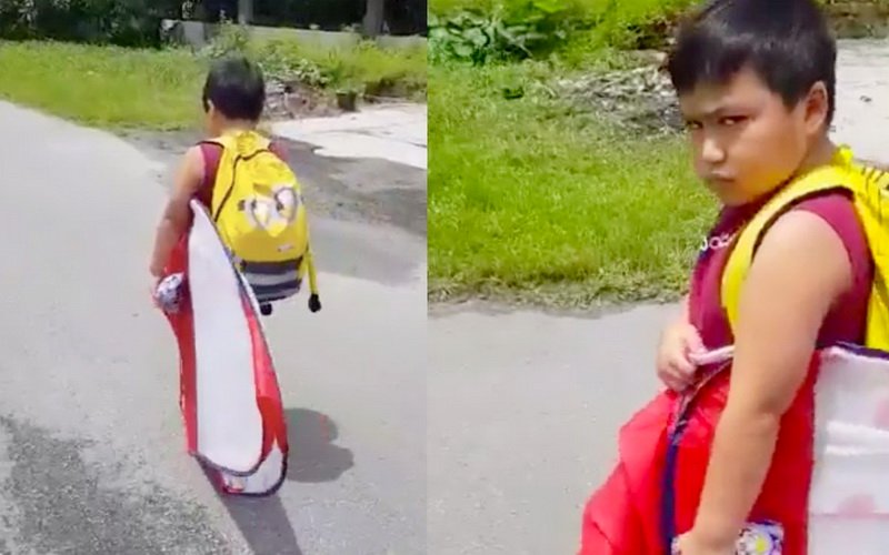 Viral Bocah Kabur dari Rumah Bawa Ransel dan Tenda, Kocak Banget