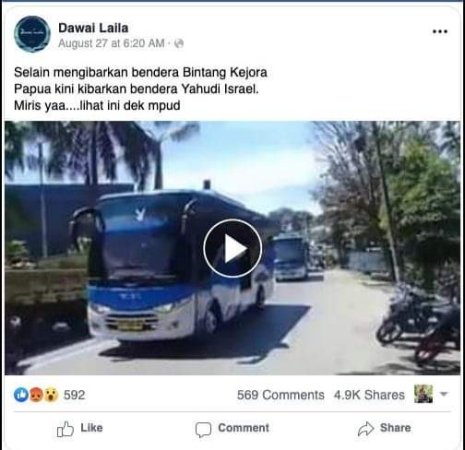 Heboh Pengibaran Bendera Israel di Papua, Ini Faktanya