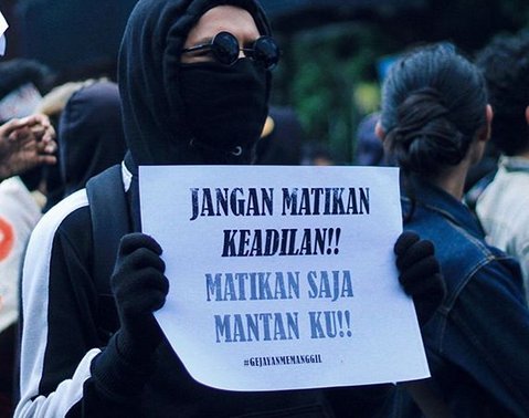 Auto Ngakak, Viral Poster dan Spanduk saat Demo Mahasiswa Milenial