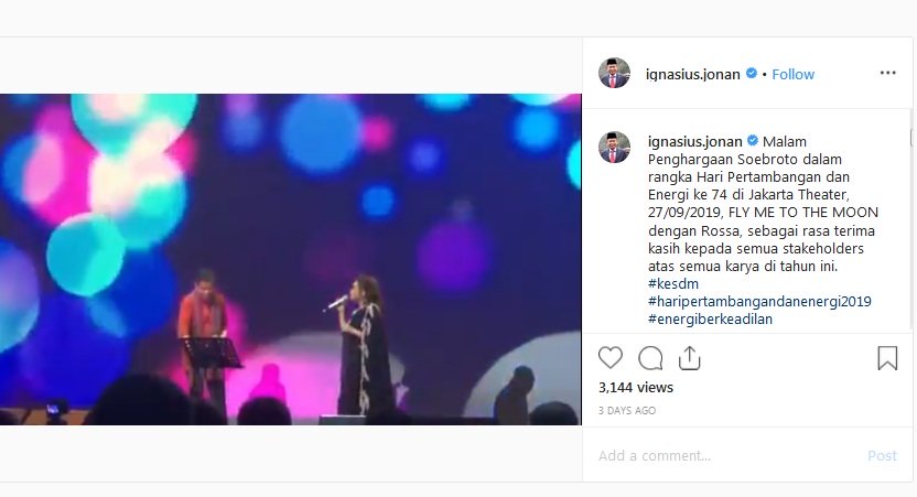 Menteri Jonan Nyanyi Bareng Rosa, Netizen Singgung Elek Yo Band