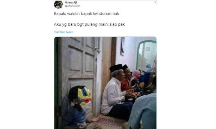 Gantikan Bapak di Pengajian, Bocah Ini Viral