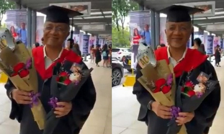 Viral Kisah Mengharukan Ayah Izin Pinjam Toga Anaknya di Hari Wisuda