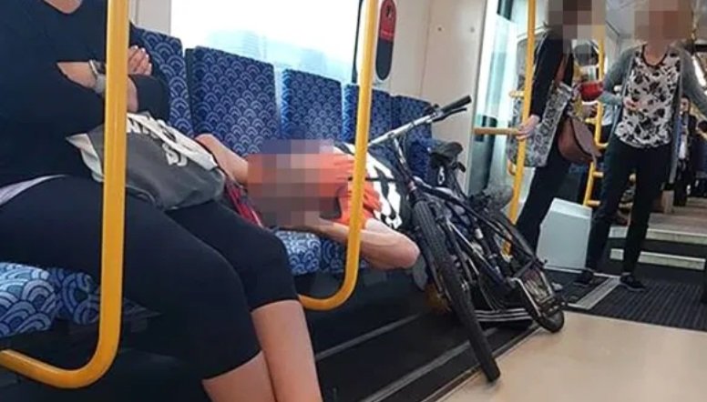 Viral Aksi Pesepeda Tak Berikan Kursi pada Ibu Membawa Bayi di Kereta