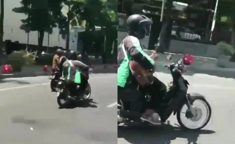 Viral Driver Ojol Santuy Nekat Gitaran Sambil Berkendara