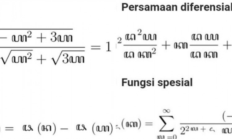 Viral Soal Matematika Ditulis Pakai Aksara Jawa, Bikin Warganet Bingung!